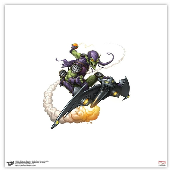 Gallery Pops Marvel Comics Spider-Man - Green Goblin Wall Art, Unframed Version, 12" x 12"