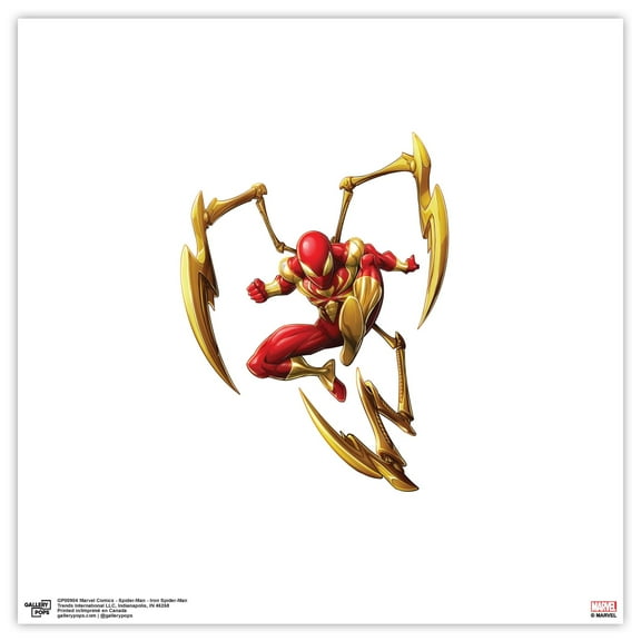 Gallery Pops Marvel Comics Spider-Man - Iron Spider-Man Wall Art, Unframed Version, 12" x 12"