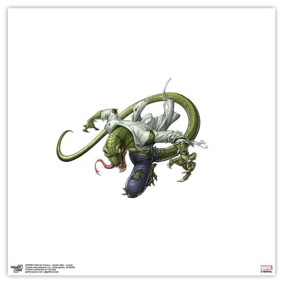 Gallery Pops Marvel Comics Spider-Man - Lizard Wall Art, Unframed Version, 12" x 12"