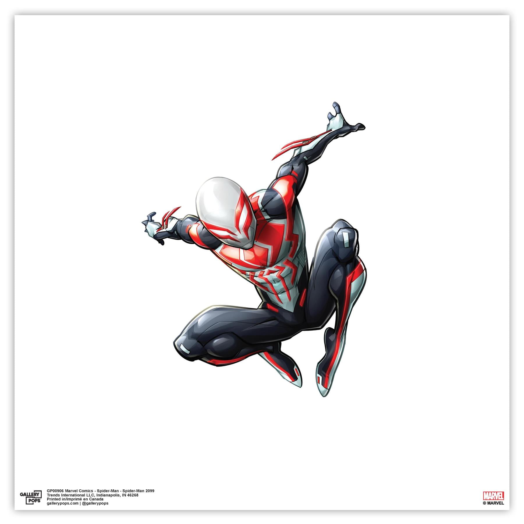 Gallery Pops Marvel Comics Spider-Man - Spider-Man 2099 Wall Art, Unframed  Version, 12\, image size:1800x1800