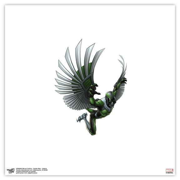 Gallery Pops Marvel Comics Spider-Man - Vulture Wall Art, Unframed Version, 12" x 12"