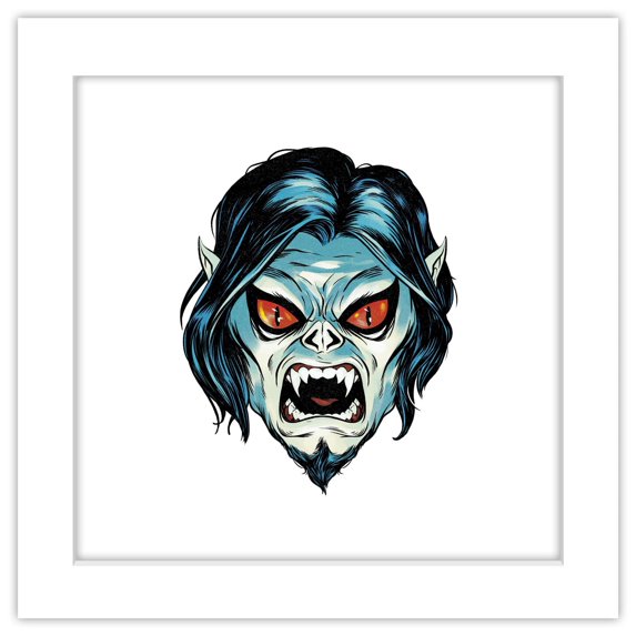 Gallery Pops Marvel Comics Strange Tales - Morbius Mask Wall Art, White Framed Version, 12" x 12"