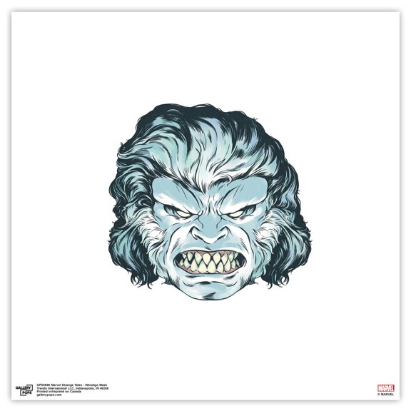 Gallery Pops Marvel Comics Strange Tales - Wendigo Mask Wall Art, Unframed Version, 12" x 12"