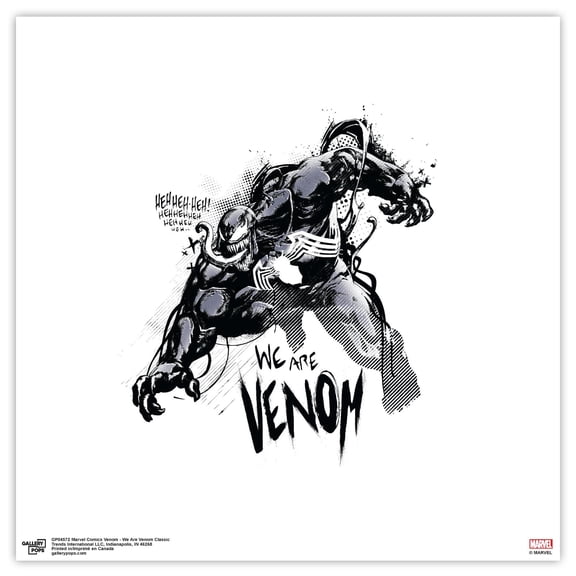 Gallery Pops Marvel Comics Venom - We Are Venom Classic Wall Art, Unframed Version, 12" x 12"