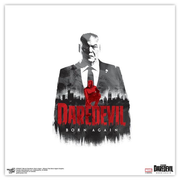 Gallery Pops Marvel Daredevil: Born Again - Wilson Fisk Born Again Graphic Wall Art, Unframed Version, 12" x 12"