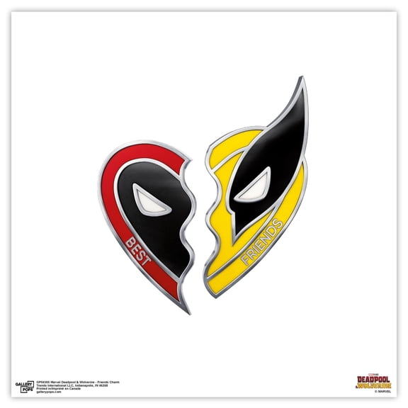 Gallery Pops Marvel Deadpool & Wolverine - Friends Charm Wall Art, Unframed Version, 12" x 12"