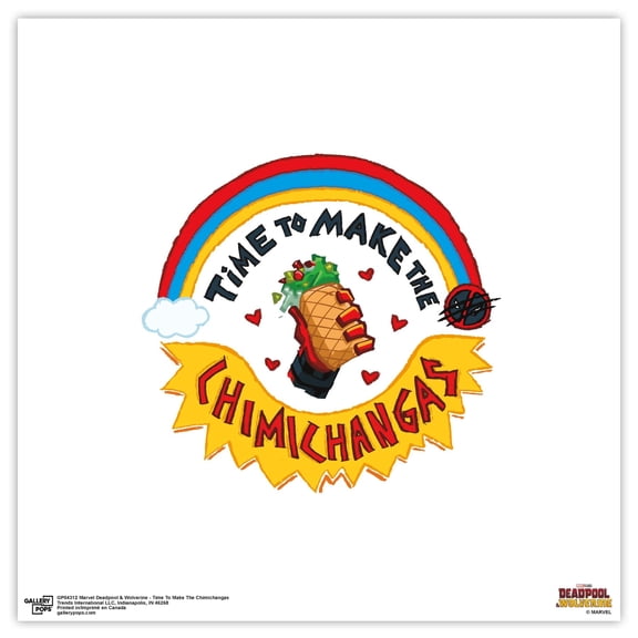 Gallery Pops Marvel Deadpool & Wolverine - Time To Make The Chimichangas Wall Art, Unframed Version, 12" x 12"