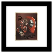 Gallery Pops Marvel Deadpool & Wolverine - We Are Deadpool Portrait Wall Art, Black Framed Version, 12" x 12"