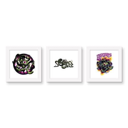 Gallery Pops Marvel Doctor Strange in the Multiverse of Madness - Gargantos Wall Art Bundle (3-Pack), White Framed Version, 12" x 12"