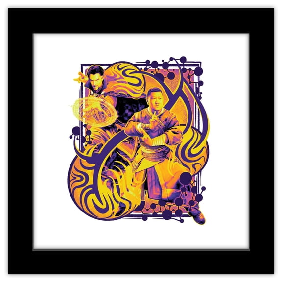 Gallery Pops Marvel Dr. Strange in the Multiverse of Madness - Defenders Wall Art, Black Framed Version, 12" x 12"