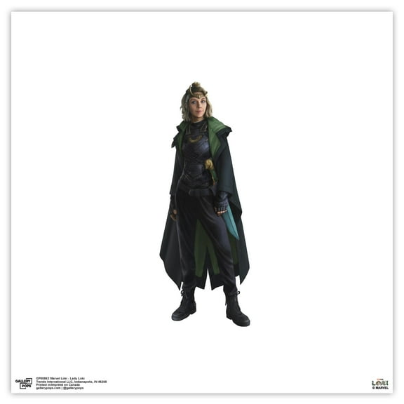 Gallery Pops Marvel Loki - Lady Loki Wall Art, Unframed Version, 12" x 12"