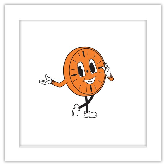 Gallery Pops Marvel Loki - Miss Minutes Wall Art, White Framed Version, 12" x 12"