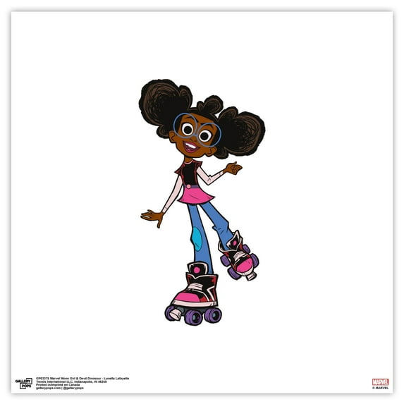 Gallery Pops Marvel Moon Girl And Devil Dinosaur - Lunella Lafayette Wall Art, Unframed Version, 12" x 12"