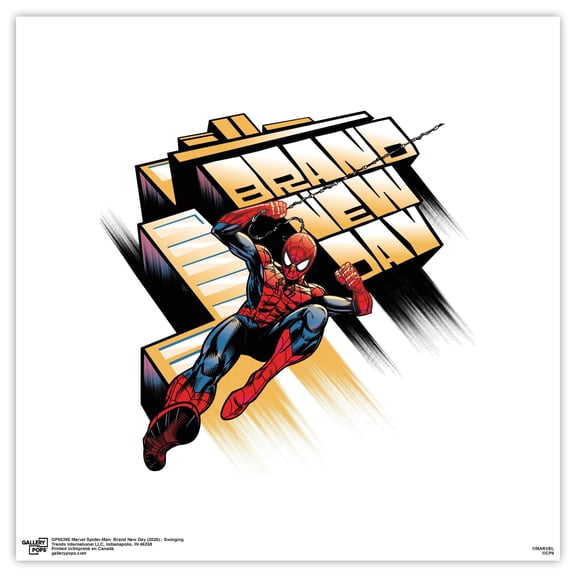 Gallery Pops® Marvel Spider-Man: Brand New Day (2026) - Swinging Wall Art