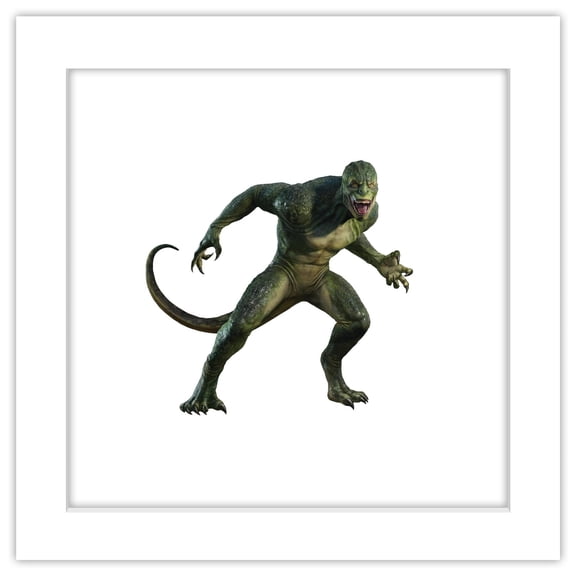 Gallery Pops Marvel Spider-Man: No Way Home - Lizard Wall Art, White Framed Version, 12" x 12"