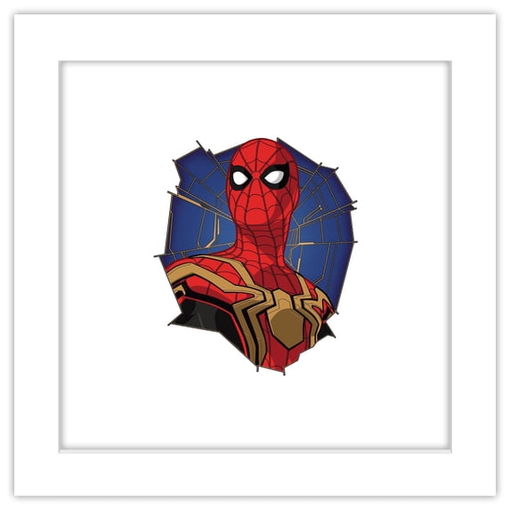 Gallery Pops Marvel Spider-Man: No Way Home - Web Pose Wall Art, White Framed Version, 12" x 12"