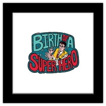 Gallery Pops Marvel Spider-Man - Retro Spotlight Birth of a Superhero Wall Art, Black Framed Version, 12" x 12"