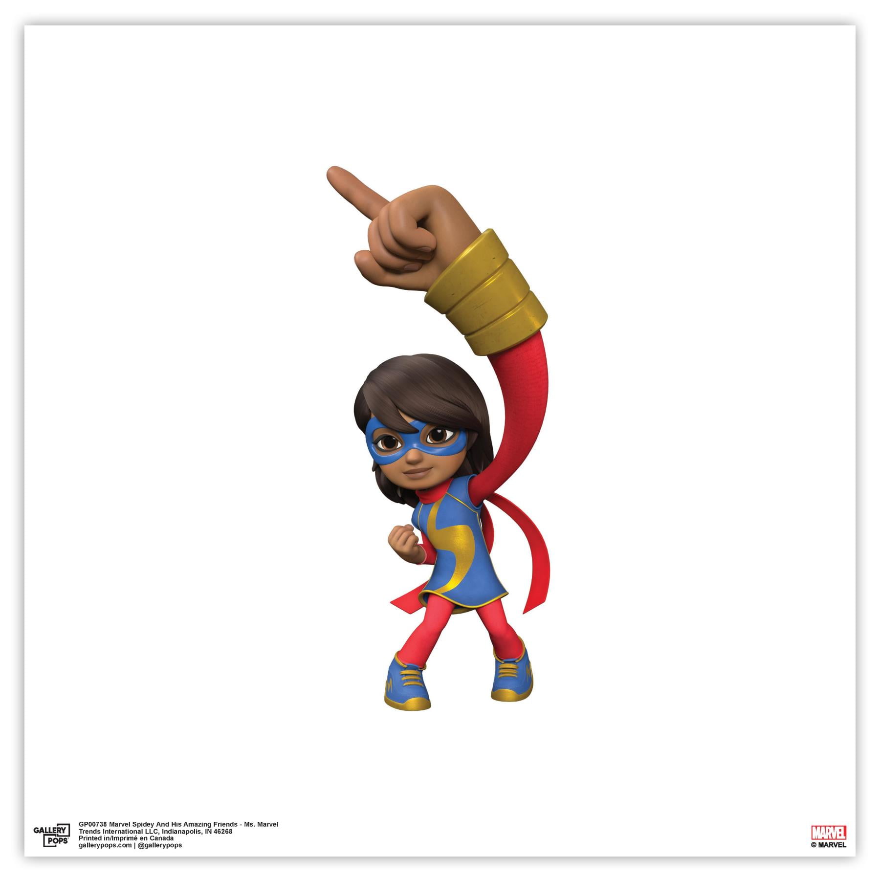 Gallery Pops Marvel Spidey And His Amazing Friends - Ms. Marvel Wall ...