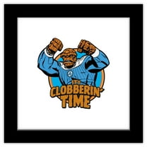 Gallery Pops Marvel The Fantastic Four: First Steps - The Thing It's Clobberin' Time Comic Wall Art, Black Framed Version, 12" x 12"