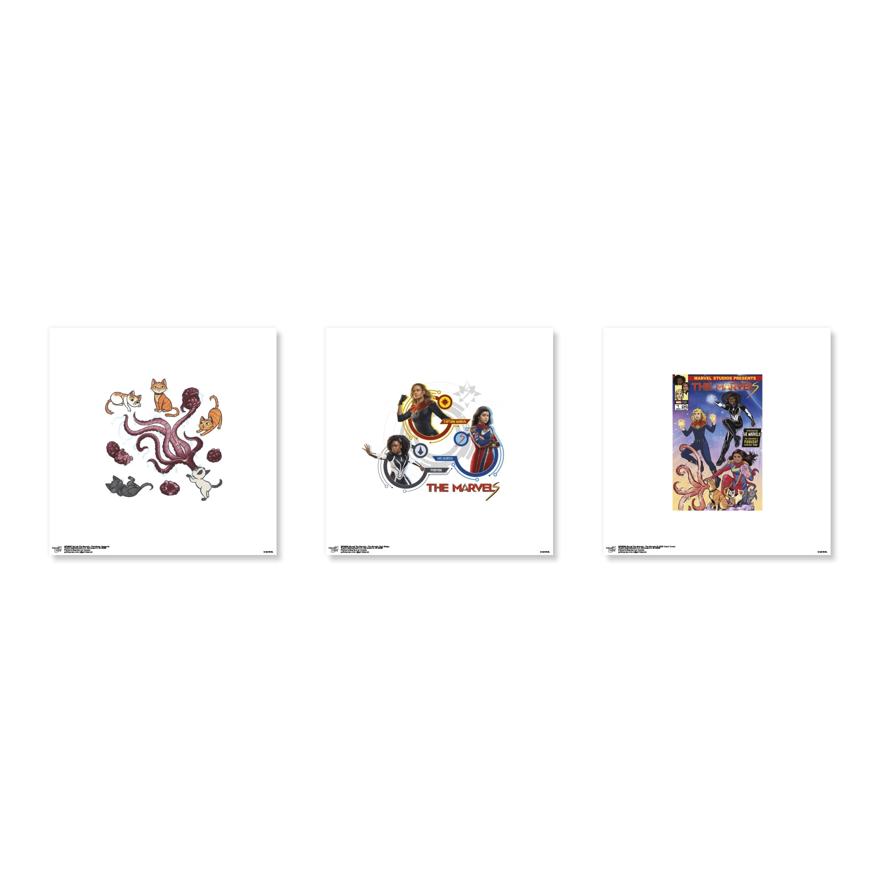 Gallery Pops Marvel The Marvels - Heroines Wall Art Bundle (3-Pack ...