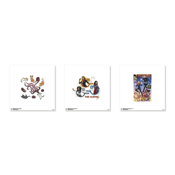 Gallery Pops Marvel The Marvels - Heroines Wall Art Bundle (3-Pack)