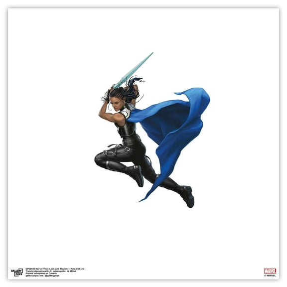 Gallery Pops Marvel Thor: Love and Thunder - King Valkyrie Wall Art, Unframed Version, 12" x 12"