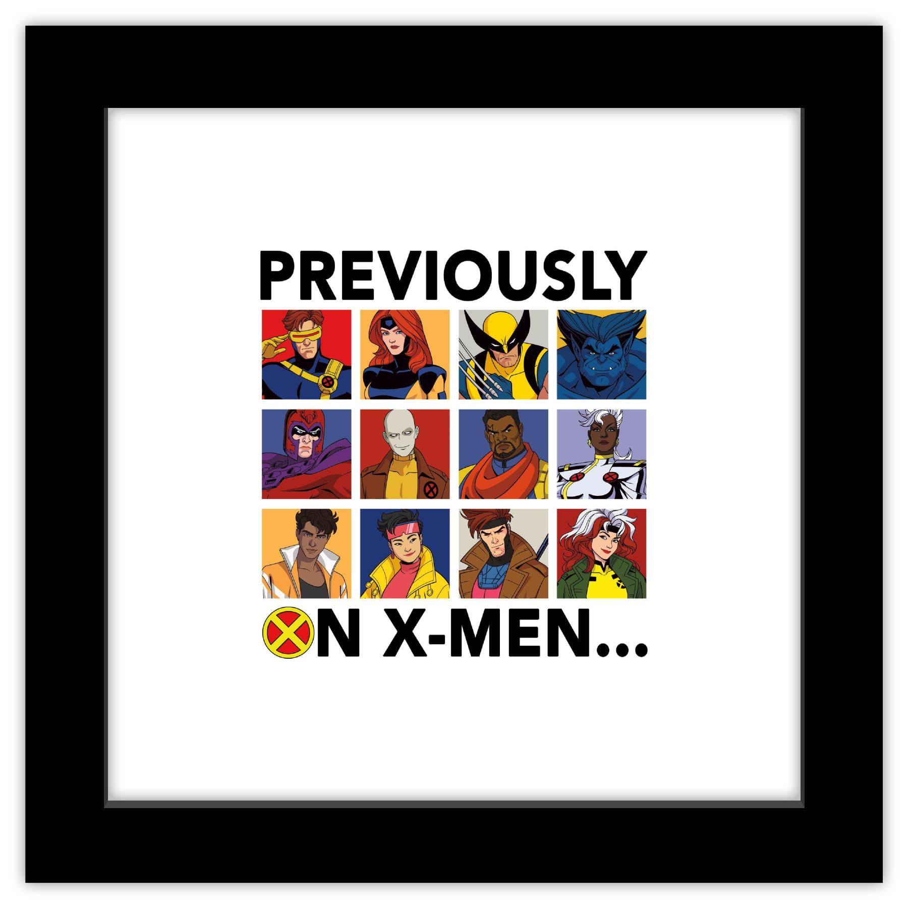 Gallery Pops Marvel XMen '97 Previously On XMen Wall Art, Black