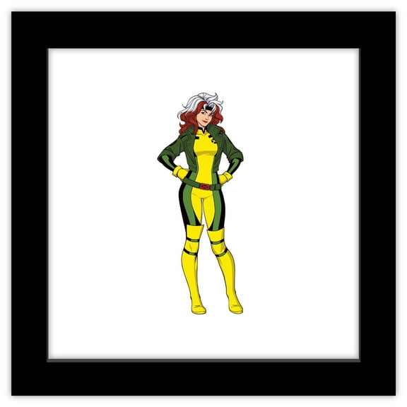 Gallery Pops Marvel X-Men '97 - Rogue Character Art Wall Art, Black Framed Version, 12" x 12"