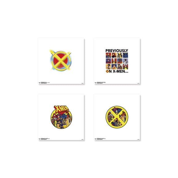 Gallery Pops Marvel X-Men - Graphic Wall Art Bundle (4-Pack)