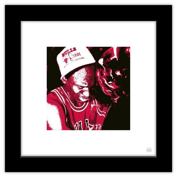 Gallery Pops Michael Jordan - 1991 Championship Trophy Wall Art, Black Framed Version, 12" x 12"