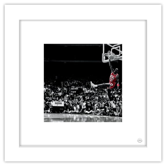 Gallery Pops Michael Jordan - Flight Progression Sequence 6 Wall Art, White Framed Version, 12" x 12"