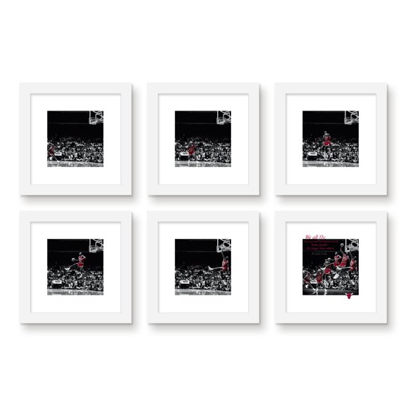 Gallery Pops Michael Jordan - We All Fly Dunk Series Wall Art Bundle (6-Pack)
