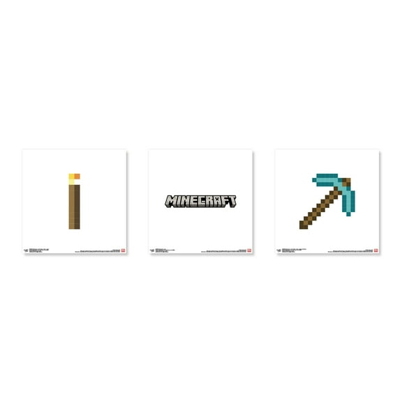 Gallery Pops Minecraft - Builder's Essentials Wall Art Bundle (3-Pack)