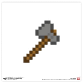 Gallery Pops Minecraft: Iconic Pixels - Items - Stone Axe Wall Art, Unframed Version, 12" x 12"