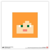 Gallery Pops Minecraft: Iconic Pixels - Mobs - Alex Wall Art, Unframed Version, 12" x 12"