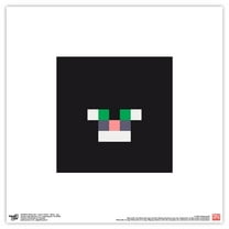 Gallery Pops Minecraft: Iconic Pixels - Mobs - Cat Wall Art, Unframed Version, 12" x 12"