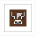 thumbnail image 1 of Gallery Pops Minecraft: Iconic Pixels - Mobs - Cow Wall Art, White Framed Version, 12" x 12", 1 of 5
