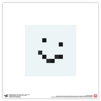 Gallery Pops Minecraft: Iconic Pixels - Mobs - Snow Golem Wall Art, Unframed Version, 12" x 12"