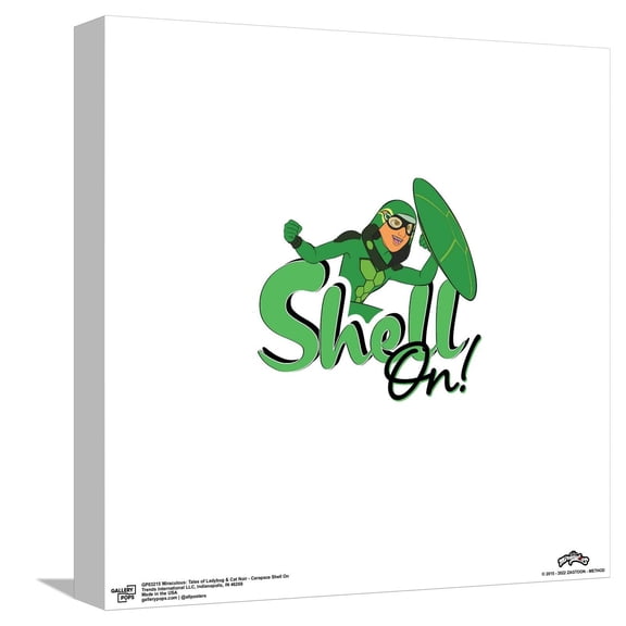 Gallery Pops Miraculous: Tales of Ladybug & Cat Noir - Carapace Shell On Canvas Wall Art, Unframed Version, 12" x 12"