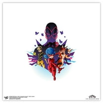 Gallery Pops Miraculous: Tales of Ladybug & Cat Noir - Heroes Graphic Wall Art, Unframed Version, 12" x 12"