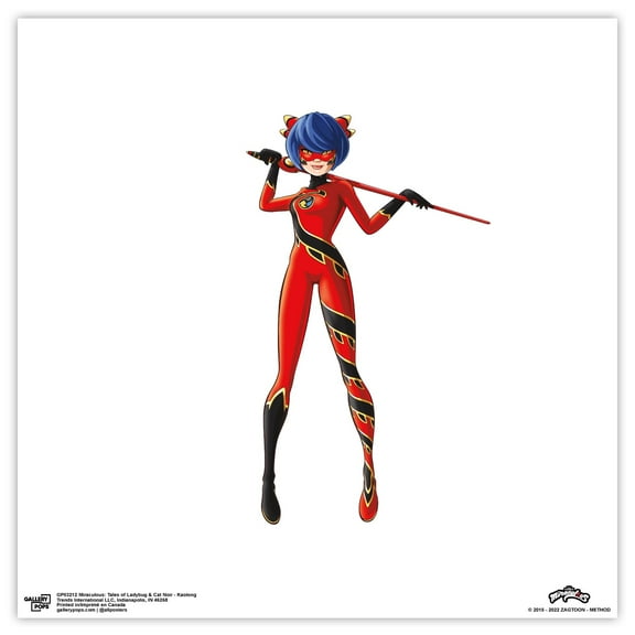 Gallery Pops Miraculous: Tales of Ladybug & Cat Noir - Kaolong Wall Art, Unframed Version, 12" x 12"