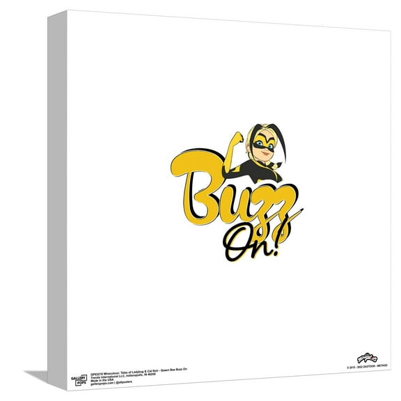 Gallery Pops Miraculous: Tales of Ladybug & Cat Noir - Queen Bee Buzz On Canvas Wall Art, Unframed Version, 12" x 12"