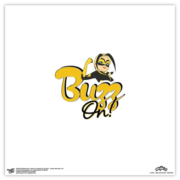 Gallery Pops Miraculous: Tales of Ladybug & Cat Noir - Queen Bee Buzz On Wall Art, Unframed Version, 12" x 12"