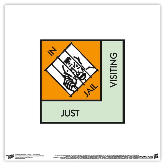 Gallery Pops® Monopoly - In Jail - Just Visiting Wall Art