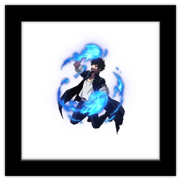 Gallery Pops My Hero Academia - Dabi Wall Art, Black Framed Version, 12" x 12"