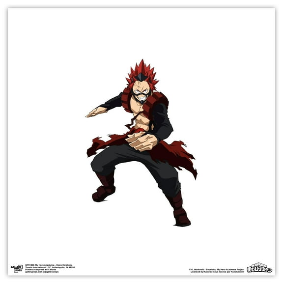 Gallery Pops My Hero Academia - Eijiro Kirishima Wall Art, Unframed Version, 12" x 12"
