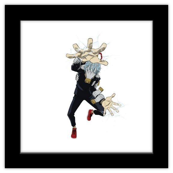 Gallery Pops My Hero Academia - Tomura Shigaraki Wall Art, Black Framed Version, 12" x 12"