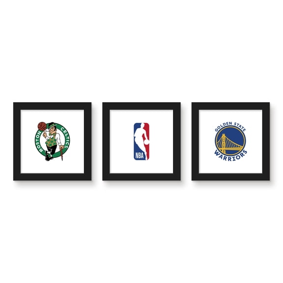 Gallery Pops NBA - 2022 NBA Finals Wall Art Bundle (3-Pack), Black Framed Version, 12" x 12"