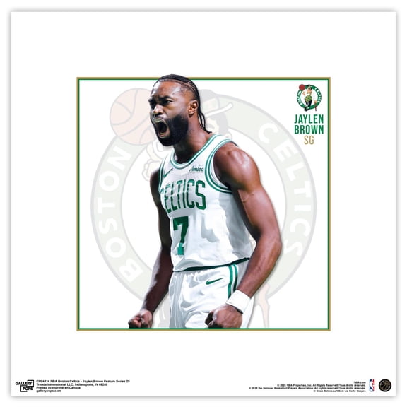 Gallery Pops® NBA Boston Cetics - Jaylen Brown Feature Series 25 Wall Art