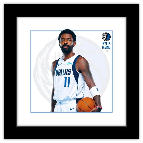 Gallery PopsĀ® NBA Dallas Mavericks- Kyrie Irving Player Feature Series Wall Art, Black Framed Version
